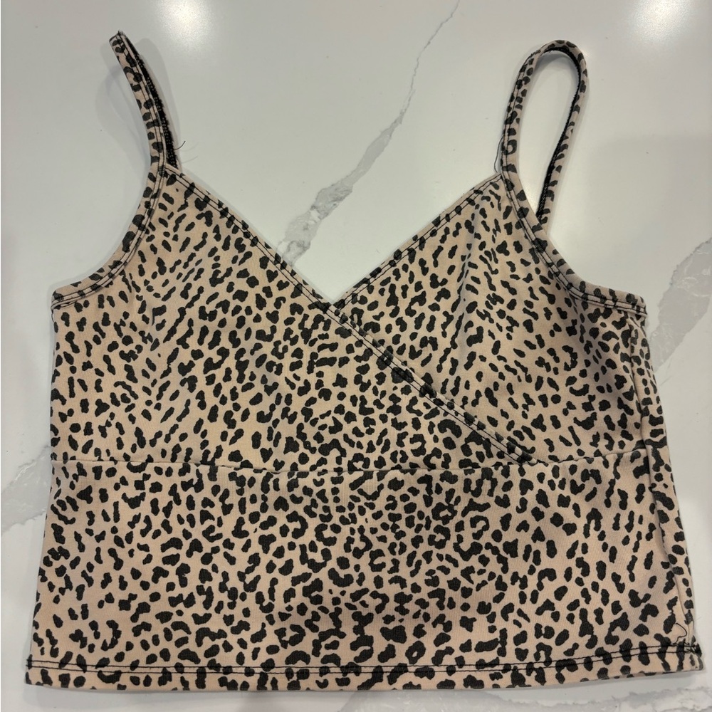 Cheetah print tank top. Cute for the summer. Good quality.